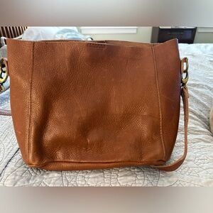 PLG butterfly bucket bag in acorn EUC